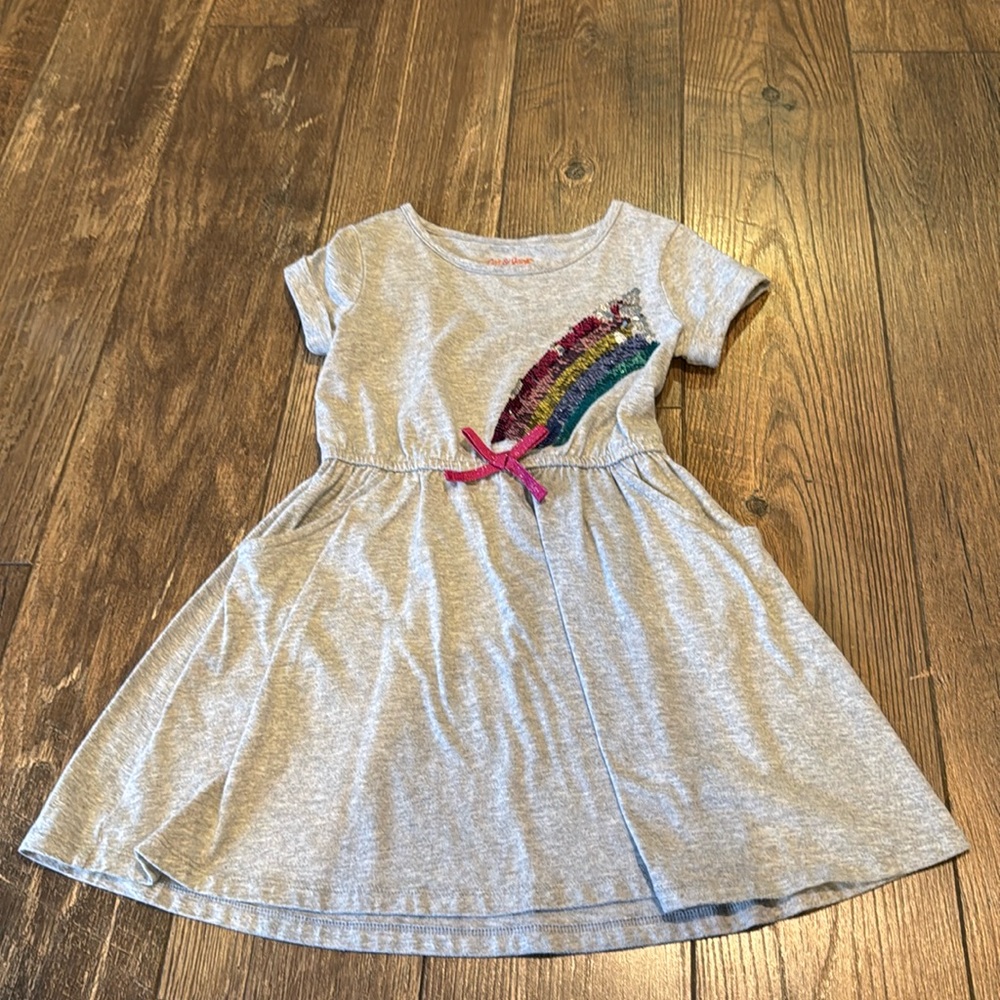 Girls’ size 6/6x Cat & Jack Dress. Sequin rainbow. Excellent condition